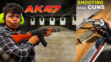 Ak 47🔥shooting Real Gun In Range America Irfansview Youtube