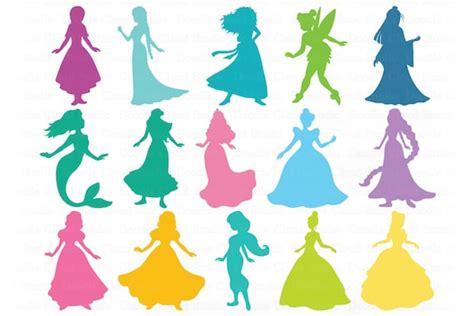 Princess SVG Princesses Bundle SVG Files For Silhouette And Cricut