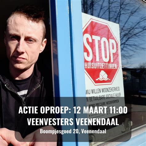 12 Maart Actie Stop Huisuitzetting Door Veenvesters In Veenendaal