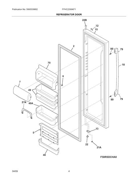 Frigidaire Gallery Refrigerator Parts Diagram General Wiring Diagram