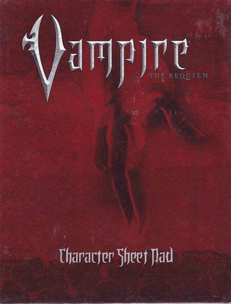 Vampire The Requiem Character Sheet Pad Genbrug Kun 25kr