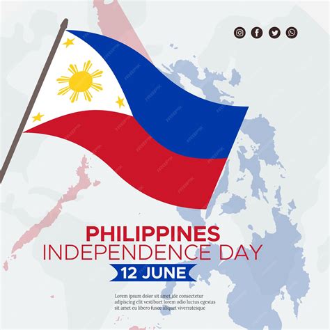 Premium Psd A Poster For The Philippines Independence Day