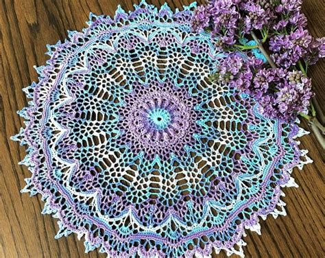Crochet Doily Made To Order Circle Of Daisies Doily 16 Inches Round