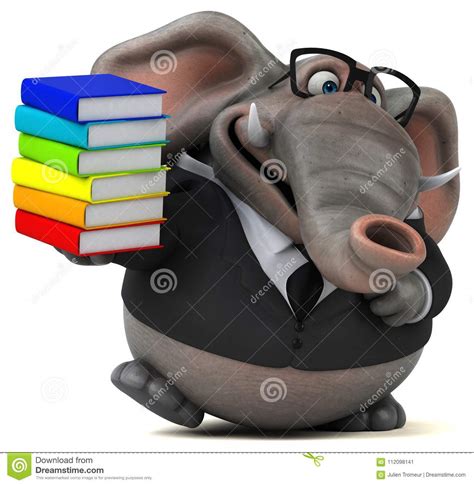 Fun Elephant 3d Illustration Stock Illustration Illustration Of