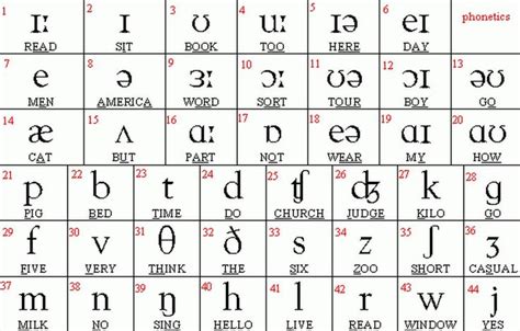 Phonetic Alphabet Phonetic Chart Phonetics English
