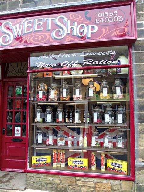 Haworth Sweet Shop West Yorkshire Candy Shop Store Fronts Shop Signs