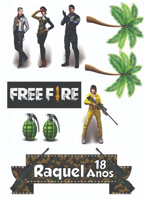 Imagenes de free fire png. Bolo Free Fire: 60 modelos e dicas especiais baseadas no ...