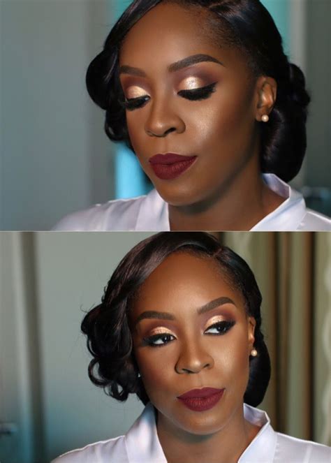 Wedding Day Bridal Makeup For Black Women Inspiration Follow