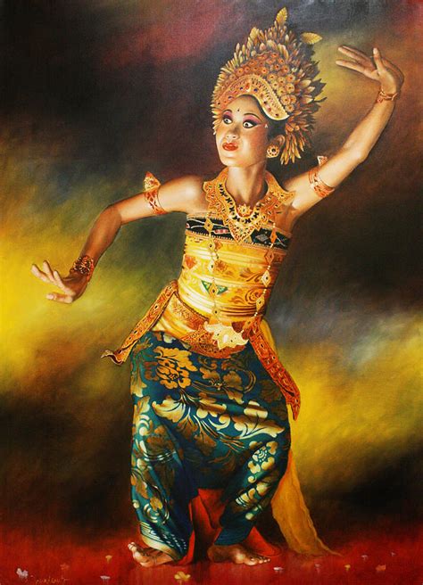 Balinese Dance Painting By Harry Nurdianto