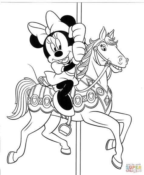Minnie Mouse Coloring Pages Horse Coloring Pages Minnie Mouse