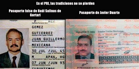 Falsificar Pasaportes Una Práctica Del Viejo Pri Salinas Y Del Nuevo