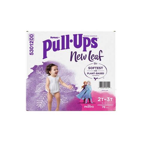 Huggies Pull Ups New Leaf Girls Training Pants 2t 3t 76 Ct Shipt