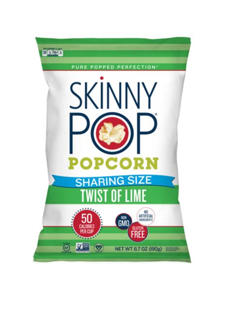 Skinnypop Popcorn Twist Of Lime 67oz Bag Sharing Size Bag