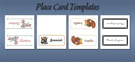 place card templates