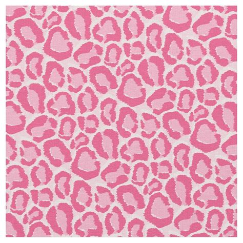 Hot Pink Leopard Animal Print Fabric Cheetah Print Wallpaper Pastel