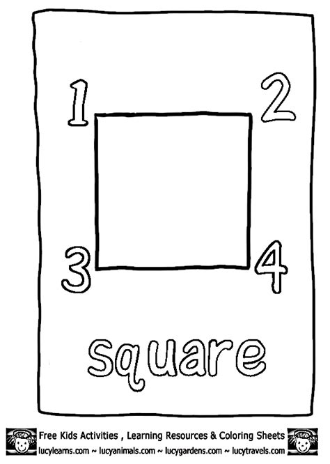 Free Square Coloring Pages