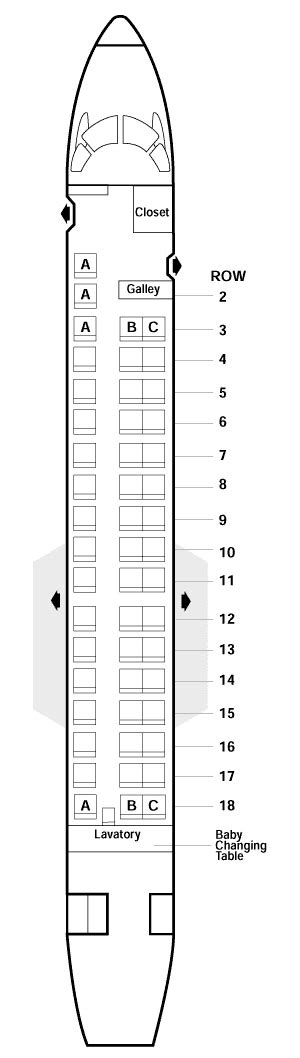 Embraer Emb Regional Jet Seating Chart Elcho Table