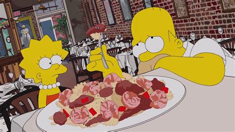 Homer Eats His Way Through New Orleans Season 29 Ep 17 The Simpsons