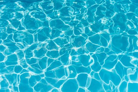 Blue Ripped Water In Swimming Pool Water Surface Background Stock