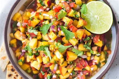 Make Peach Salsa With Mint Creamy Tangy And Sweet