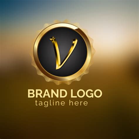 V Brand Logo Template Postermywall