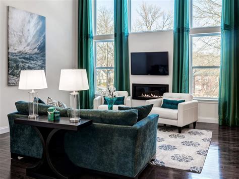 Elegant Turquoise Living Room Hgtv