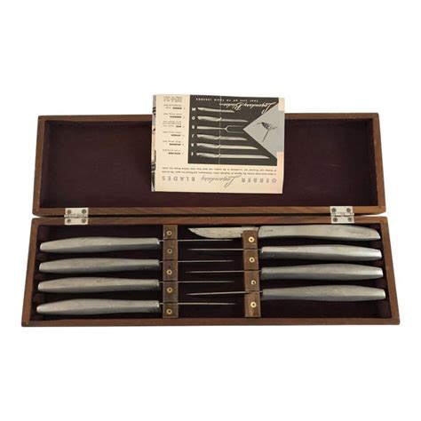 Midcentury Gerber Legendary Blades Miming Steak Knives Set 8 Chairish