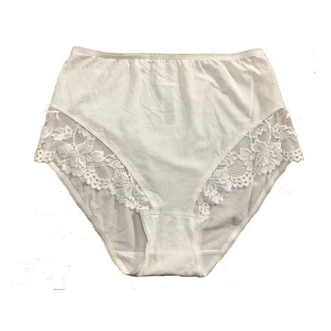 Ex Mands White Lace Panel Knickers Briefs Knickers Ebay