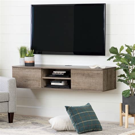 South Shore Agora 57 In Wall Mounted Media Console Wall Mounted