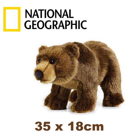 Nat Geo Plush Grizzly Bear 35cm The Toy Factory Shop