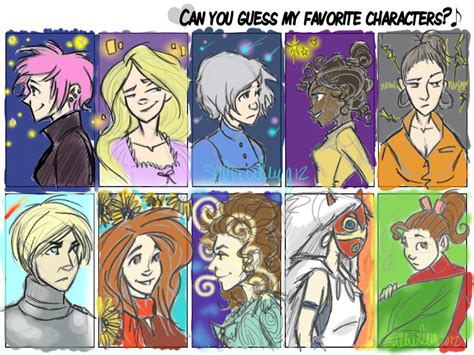 Can You Guess My Favorite Characters Part 2 By Sawebee On Deviantart