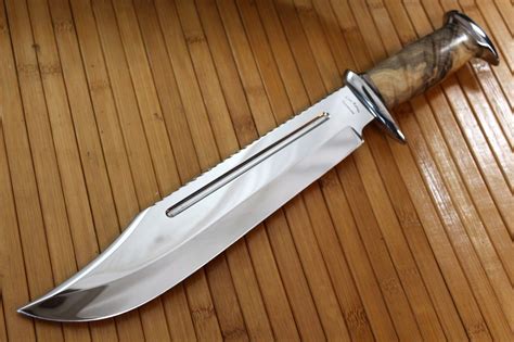 Custom Dundee Style Bowie Knife By Cote Custom Knives