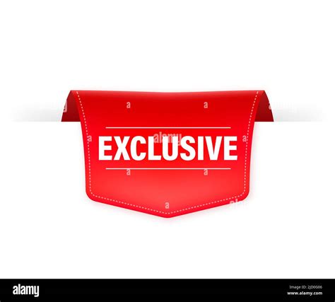 Red Exclusive For Web Advertising Design Flat Style Vector Vector