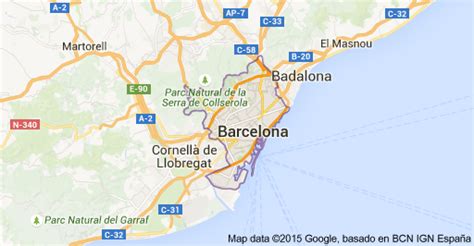 Barcelona Mapa Turistico Mapa De Espana Turismo Org Barcelona Es