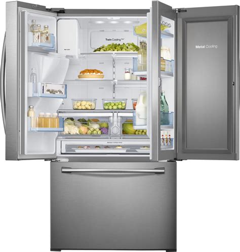 More images for fridge door open » Samsung RF30HDEDTSR 36 Inch French Door Refrigerator with ...