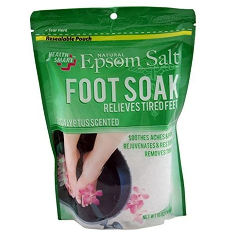 Natural Epsom Salt Foot Soak Eucalyptus 16oz 454g