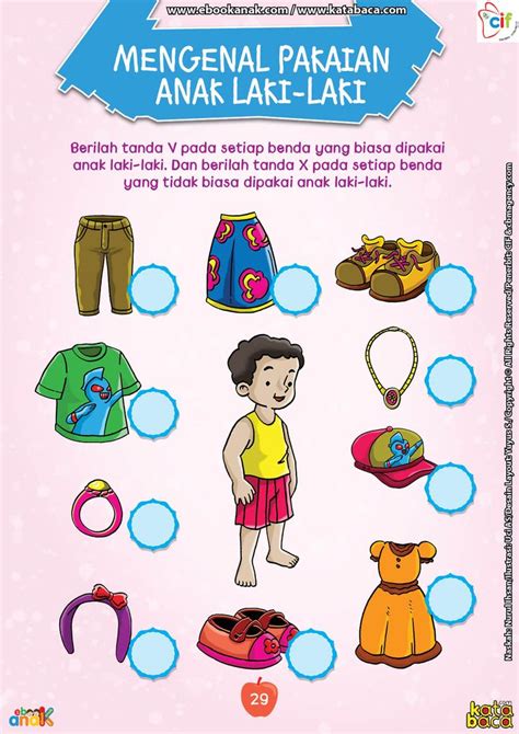 Mewarnai Gambar Baju Anak Laki Laki