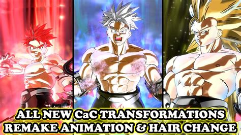 All Remake Cac Transformations Custom Animation Hair Change