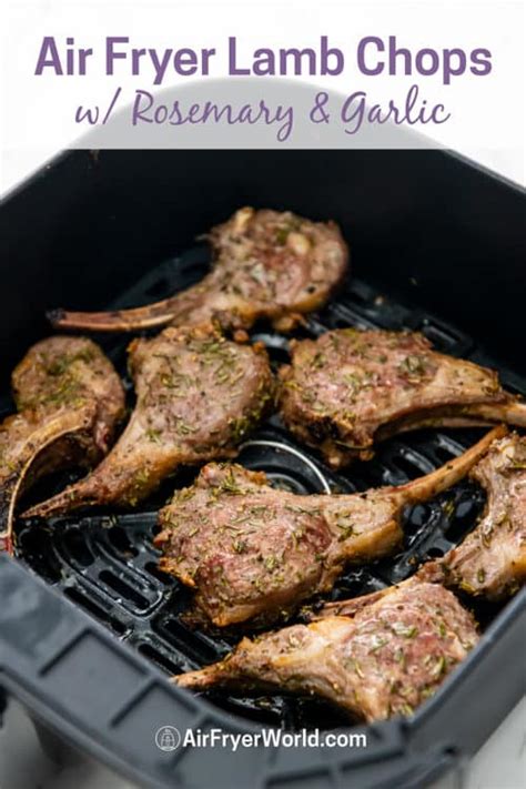 Air Fryer Lamb Chops Recipe With Rosemary Garlic Juicy Easy