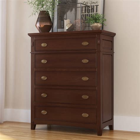 Dressers, short for dressing table, have a larger footprint with drawers that are arranged horizontally, typically with two rows. Bardugo Solid Mahogany Wood Large Tall Bedroom Dresser ...