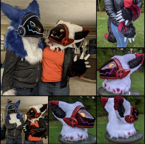 Finished A Protogen Partial Comission Blue And White Protogen Belongs