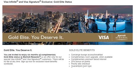 You can also call credit one at. Free Six Months Of Marriott Gold Elite Status For Targeted Visa Infinite & Visa Signature ...