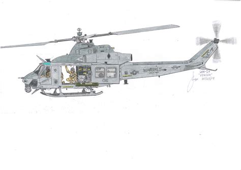 Bell Uh 1y Venom Drawing By Sergio Rodrigues Pixels