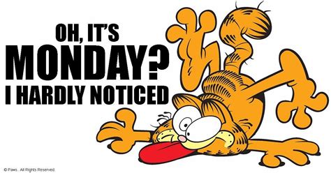 Ack Monday Good Morning Funny Funny Encouragement Garfield Cartoon