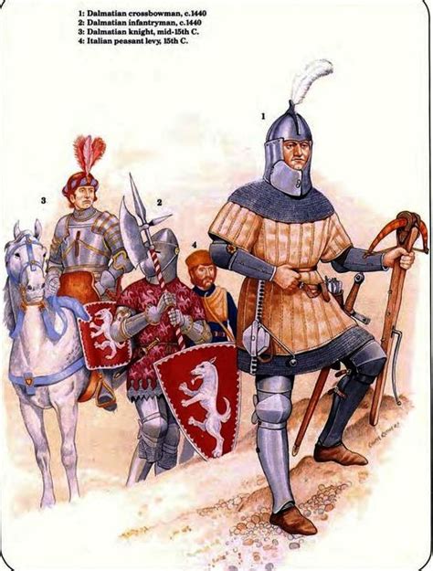 Italian Soldiers Mid 15th Century Medieval History Historical