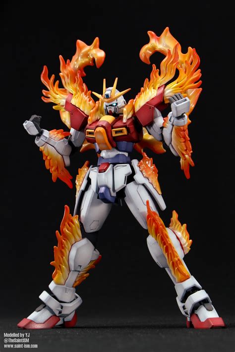Hgbf Try Burning Gundam Saint Ism Gaming Gunpla Digital Art