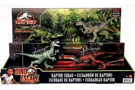 Raptor Squad Camp Cretaceous Dino Scape Escuadrón Mattel Envío Gratis