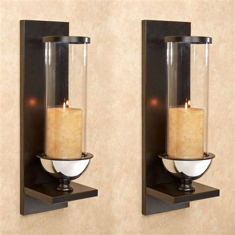 Lucrezia Contempo Hurricane Wall Sconce Pair Candle Wall Sconces