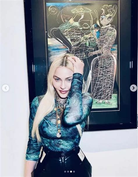 Madonna Thrills Fans In Skintight Leather Trousers As She Shows