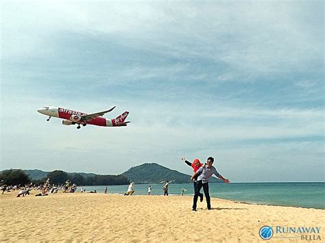 Plane Spotting At Phuket Mai Khao Beach Resort In Asia